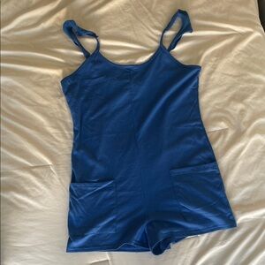 Blue romper with pockets!